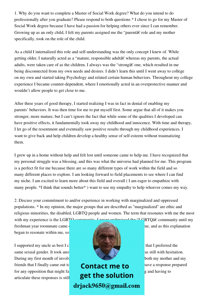 1 Why Do You Want To Complete A Master Of Social Work Degree What Do{&quot;@context&quot;: &quot;https://schema.org&quot;, &quot;@type&quot;: &quot;Article&quot;, &quot;headline&quot;: &quot;1 Why Do You Want To Complete