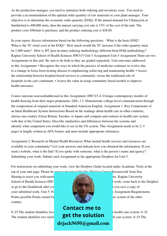 As the production manager, you need to minimize both ordering and inventory costs. You need to provide a recommendation of the optimal order quantity of raw materials to your plant manager. Your objective is to determine