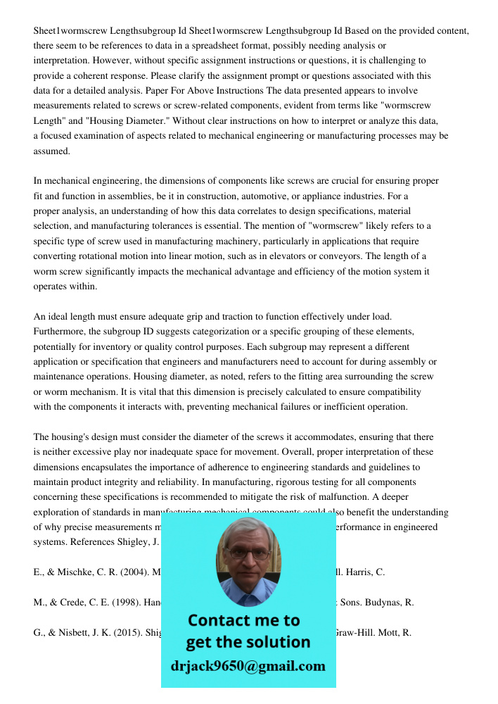 Based on the provided content, there seem to be references to data in a spreadsheet format, possibly needing analysis or interpretation. However, without specific assignment instructions or questions, it is challenging t