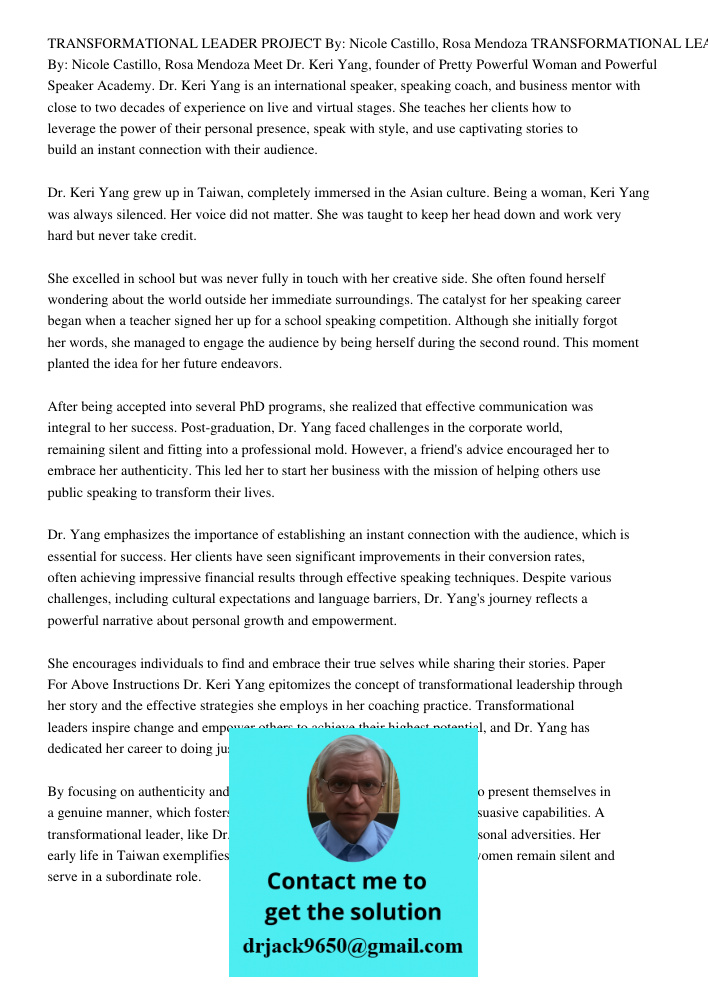 Meet Dr. Keri Yang, founder of Pretty Powerful Woman and Powerful Speaker Academy. Dr. Keri Yang is an international speaker, speaking coach, and business mentor with close to two decades of experience on live and virtua