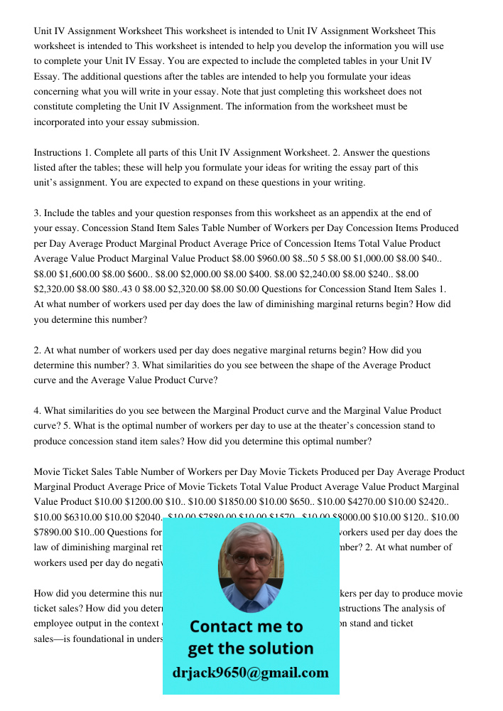 This worksheet is intended to help you develop the information you will use to complete your Unit IV Essay. You are expected to include the completed tables in your Unit IV Essay. The additional questions after the table