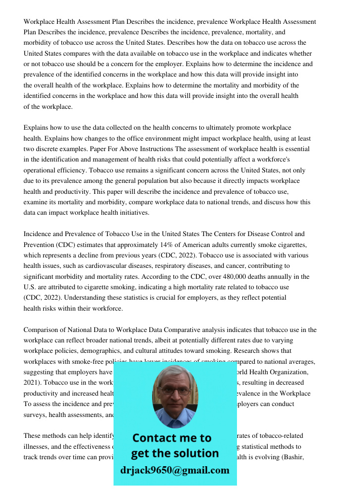 Describes the incidence, prevalence, mortality, and morbidity of tobacco use across the United States. Describes how the data on tobacco use across the United States compares with the data available on tobacco use in the