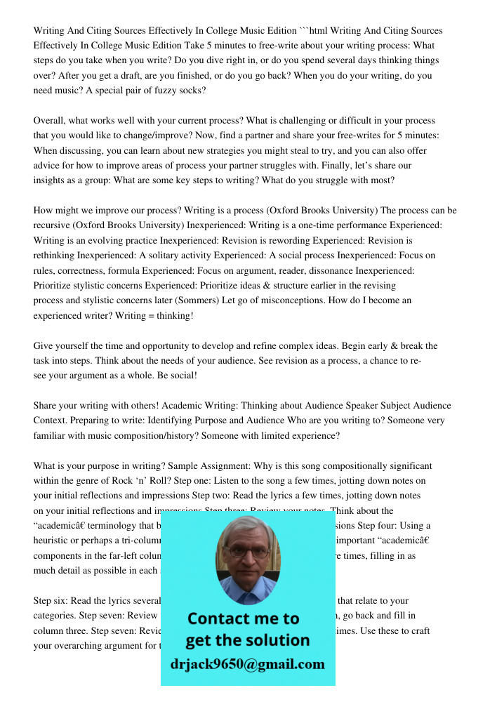 ```html Take 5 minutes to free-write about your writing process: What steps do you take when you write? Do you dive right in, or do you spend several days thinking things over? After you get a draft, are you finished, or